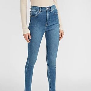Express Super High Waisted Skinny Jeans